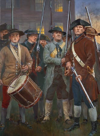 Armed Colonist at Lexington Battlefield